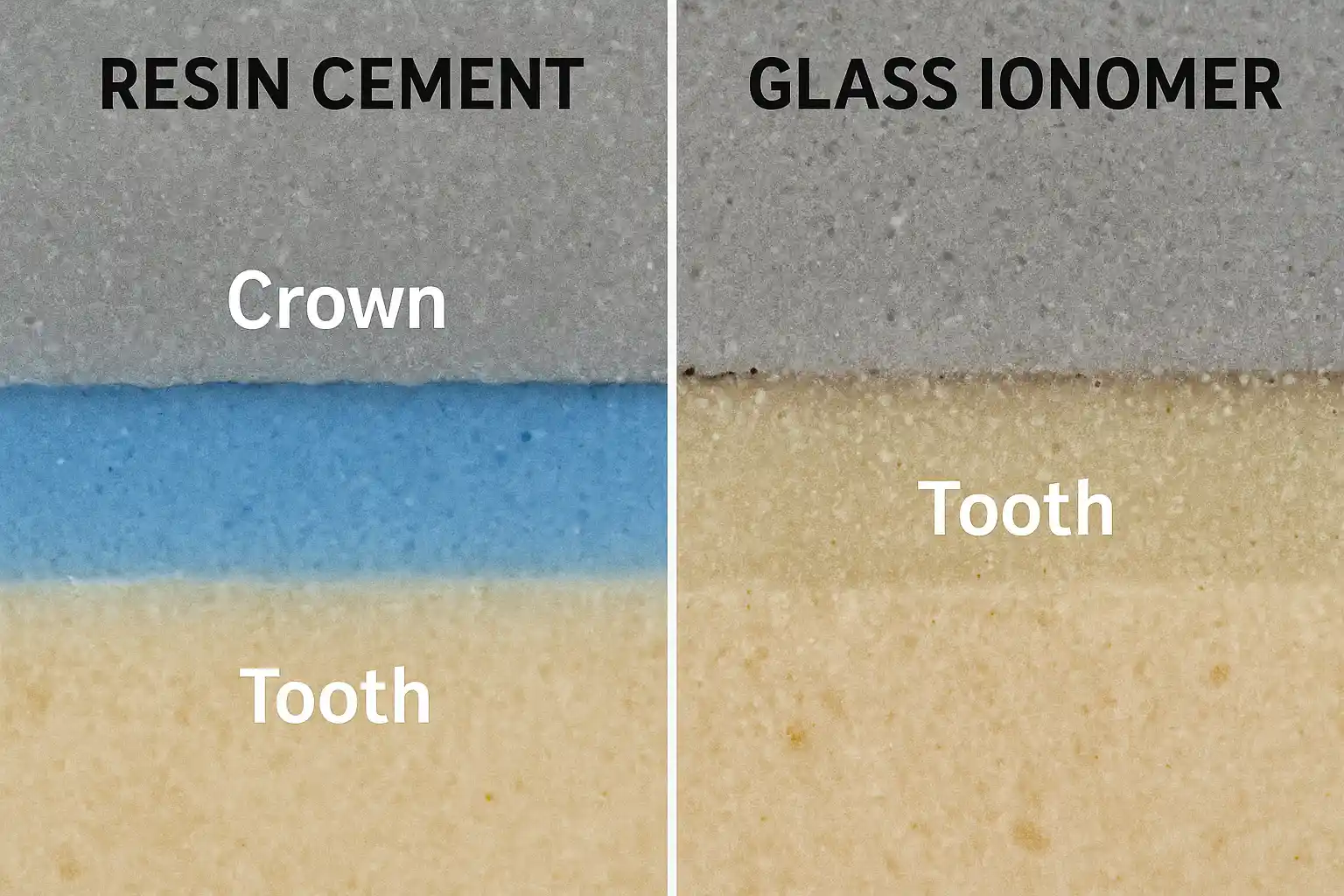 ساختار چسبندگی سیمان دندانی زیر روکش | کبالت