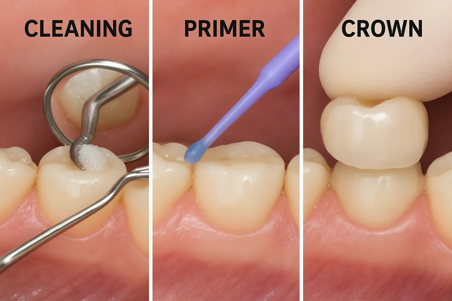 مراحل گام‌به‌گام سمان‌گذاری دندانی | کبالت