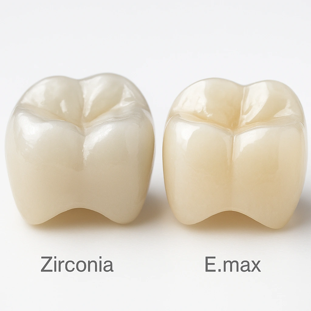 ظاهر طبیعی تاج‌های سرامیکی E.max و زیرکونیا | کبالت